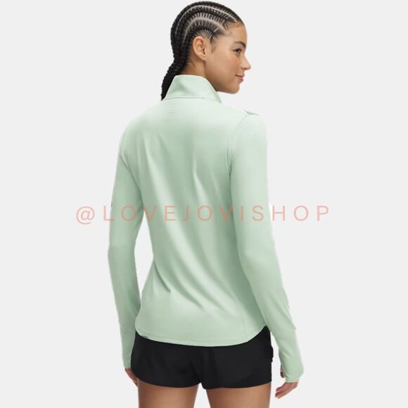 Athleisure | Under Armour Fitted ColdGear Light Green Pullover | Performance Top - Picture 3 of 11
